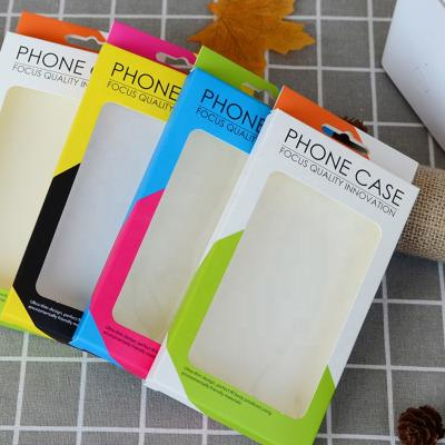 China Matte Lamination Phone Case Recyclable Plastic Phone Case Packing Package Box Custom Logo With Inner Tray for sale