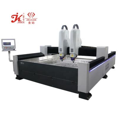 China Building Material Shops Double Head Granite Engraving CNC Router for sale