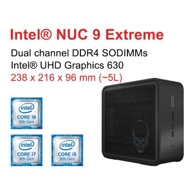 China For Original Gaming Nuc Inter Mini Computer Systeem i9-9980HK/i7-9750H/i5-9300H Negen Generaties Core Processor Ghost Canyon for sale