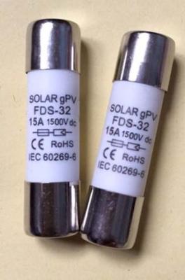 China Low Voltage Solar PV Fuse Photovoltaic Fuses Midget Fuse 15 Amp 1000VDC for sale