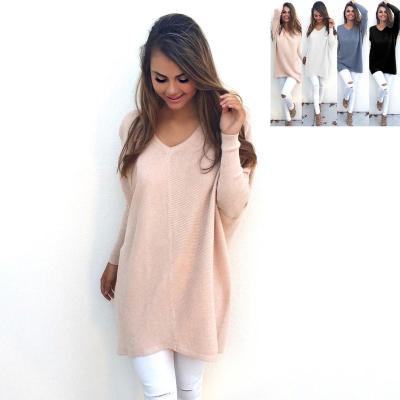 China 2018 Wholesale Fashion Anti-Shrink V-neck Women's Sexy Sweater Women Sweater (C16334) for sale