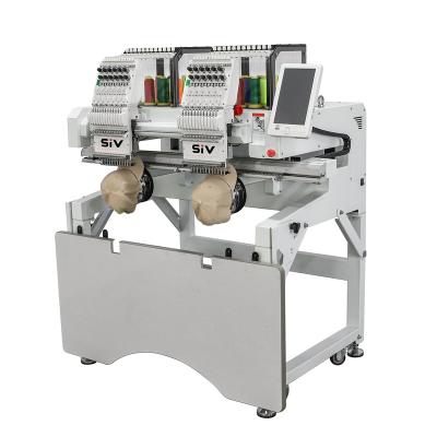 China Garment Shops High Quality Cap Embroidery Machine Two Head Computer Controlled Embroidery Machines for sale