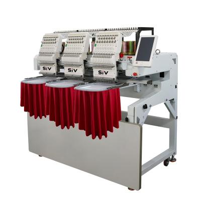 China Garment Shops Hat T-shirt Embroidery Machine High Speed ​​Commercial Embroidery Machine 3 Head Embroidery Machine for sale