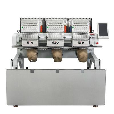 China Garment Shops SIV High Speed ​​Three Heads Cap Embroidery Machine Computerized Embroidery Machine for sale