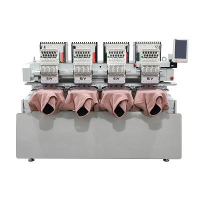 China Garment Shops High Quality Chinese SIV Four Head Embroidery Machine Computer Controlled Embroidery Machines For T-shirt Hat for sale