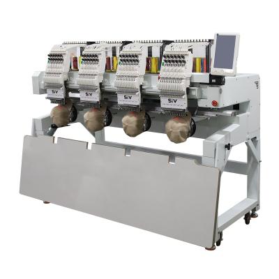 China Garment Shops SIV Computerized Hat Embroidery Machine 4 Heads Digital Embroidery Machine Four Heads Computer Computer Embroidery Machine for sale