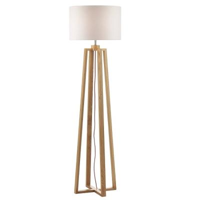 China Retro Modern Contemporary Handmade Wooden Living Room Floor Lamps For Hotel Rooms for sale