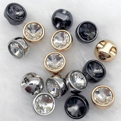 China 8MM HIGH-QUALTIY SHARP-SHAPE viable RHINESTONE SHIRT BUTTONS for sale