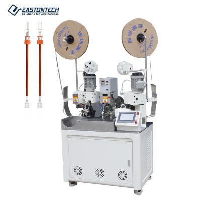 China AWG28-AWG16 EW-22T-1 fully automatic wire joint inserting machine bilateral crimping terminal and use the joint to plug another side stripping machine for sale