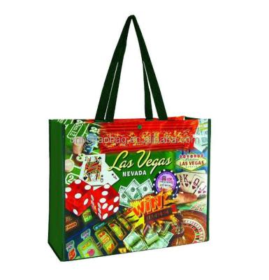 China Full Colors Recyclable Lamination PP Non Woven Customer Bag for sale