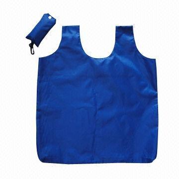 China Polyester Handled Nylon Reusable Foldable Shopping Bag for sale