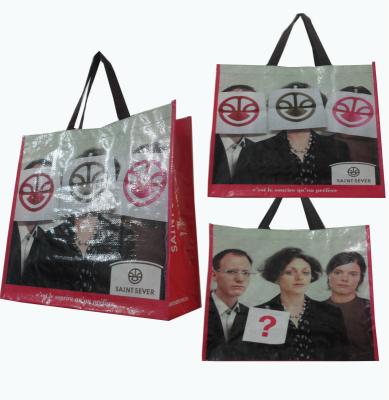 China Recyclable Full Color Printed Laminated Recycled PP Woven Bag for sale