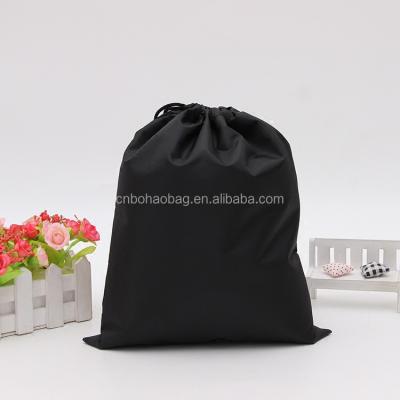 China Rope Handle Blue Small Non Woven Fabric Drawstring Bag for sale