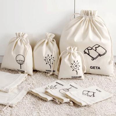 China New Arrival Cotton Organic Bag Muslin Fabric Small Handled Bags for sale