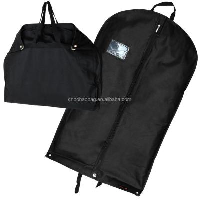 China Wholesale Travel Storage By Black Customized Non Woven Garment Suit Cover for sale