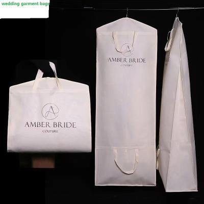 China High Quality Travel Storage Wedding Non Woven Foldable Garment Bag Wedding Suit Cover for sale