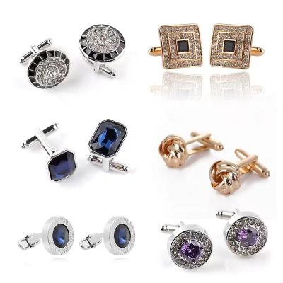 China Trendy Fashion Style Mens Shirt And Suit Austria Cufflink Crystal Brass Pieces For Best Selling for sale