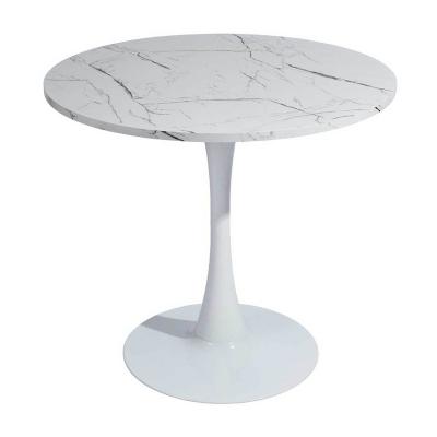 China Tulip Table White Marble Round Dining Tulip Table Modern Design Nordic Side for Living Room Restaurant Cafe Home Furniture for sale