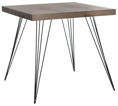 China Wholesale Creative Metal Home Modern Side Frame Table Furniture Factory Wooden Square Dining Table For 2-4 Person for sale