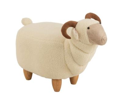 China Durable Hot Sale Kids Playroom School Bedroom Living Room Furniture Kids Animal Shape Cartoon Sheep Chair Stool for sale