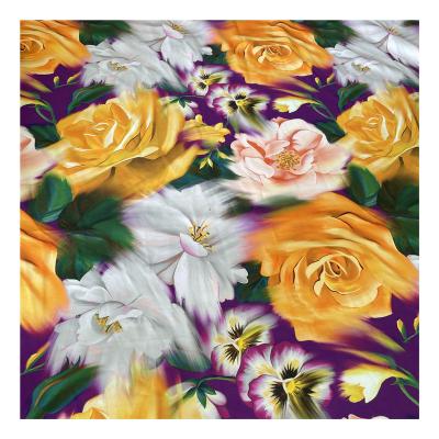 China 100% Digital Printed Shaoxing Fabric Breathable Polyester Woolen Peach Hot Selling Textile For Costume for sale