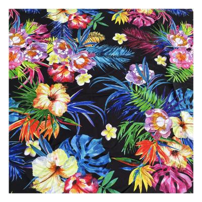 China 100% Digital Printed Shaoxing Textile Sale Flower Polyester Warm Colorful Peach Woolen Fabric For Costume for sale