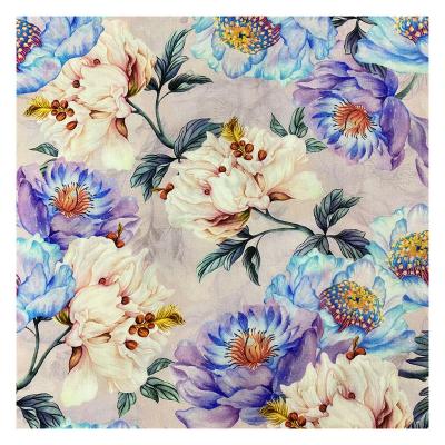 China wholesale plain wrinkle resistant 45s 100% plain wrinkle resistant 45s flower rayon women nightgown sleepwear sleepwear fabric digital for sale