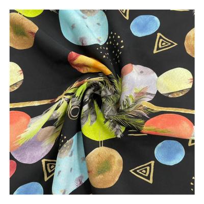 China Anti Pill Viscous Discharge Rayon Digital Printed 100% Hawaiian Rayon Poplin Fabric for sale