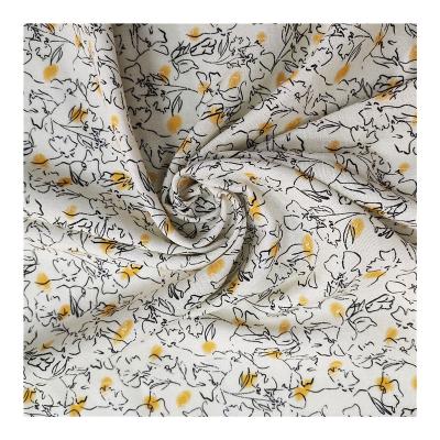 China Custom Design Breathable Viscous Cotton Flower Print Canvas Digital Printed Fabric For Dress for sale