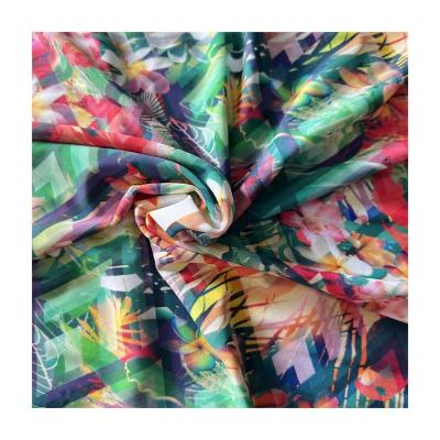 China Zhehui new design breathable nylon spandex digital printing stretch swimming fabric for garment for sale