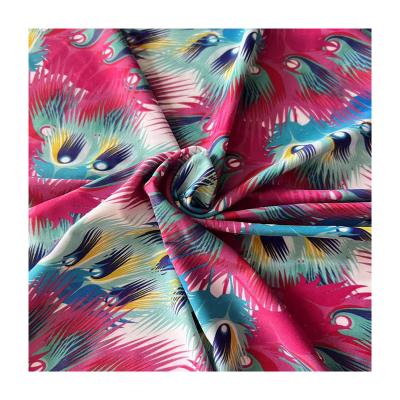 China Stretch 2022 swimwear and beach pants fabric and spandex swimming digital printed nylon fabric for sale