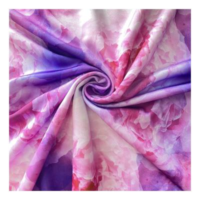 China New stretch design artistic flowers polyester spandex digital printed fabric for swimwear 2022 for sale