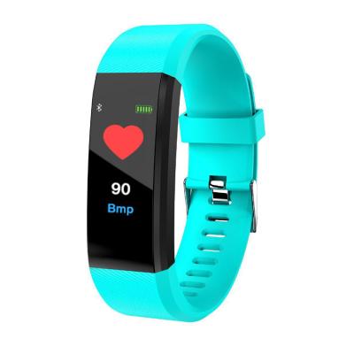 China Waterproof IP67 Touch Screen Sport Watches 115 Rate Fitness Wireless Smart Wristband Colorful 115 Plus Smart Watch BT 4.0 Blood Pressure Heart for sale