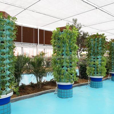 China Strusture Stable Hot Sale And High Quality Chinese Agricultural Greenhouse With Aquaponics Growing Systems for sale