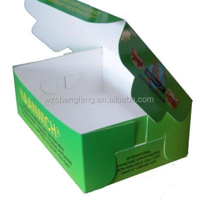 China Recycled Materials Food Grade Cardboard White Fish and Chips Paper Boxes Take Out Food Box for sale