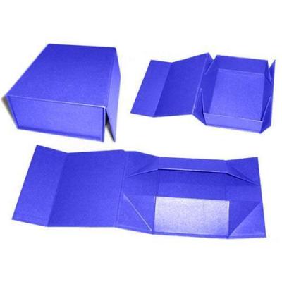 China Recyclable Rigid Collapsible Flat Packing Magnet Cardboard Paper Folding Gift Box With Magnetic Closure Lid for sale