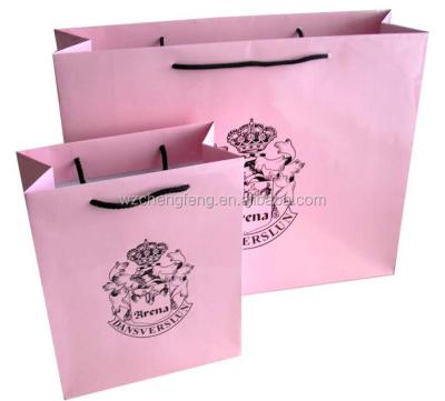 China Folding Full Color Printed Shopping Paper Bag For Boutique for sale