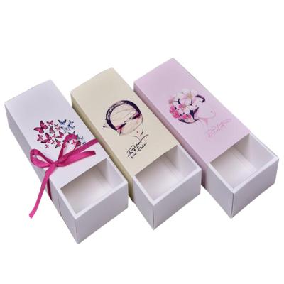 China Recycled Materials Custom Rectangular Luxury Gift Drawer Lipstick Cardboard Paper Packaging Perfume Box Packaging for sale