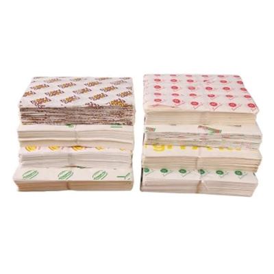 China Food Grade Greaseproof Wholesale Custom Printed Hamburger Wrapping Paper For Burger Wrap for sale