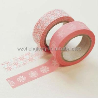 China Waterproof Decorative Washi Tape One Side Paper Tape Masking Wrapping Tape for sale