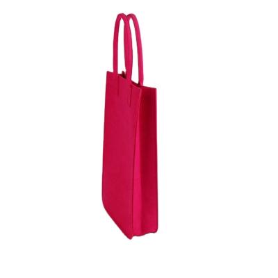 China Eco-Friendly Casual Foldable Felt Shopping Bag Felt Bag Shopping With Handles For Ladies for sale