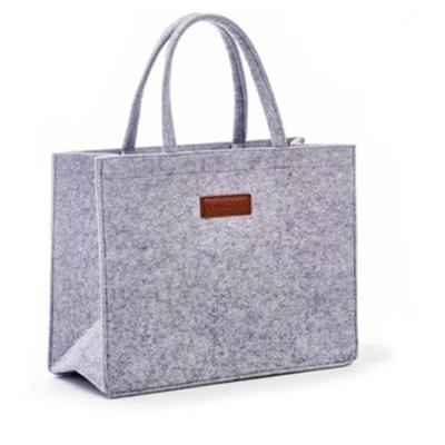 China Custom high quality handbag wholesale china women ladies felt handbag tote bag storage shopping bag for sale