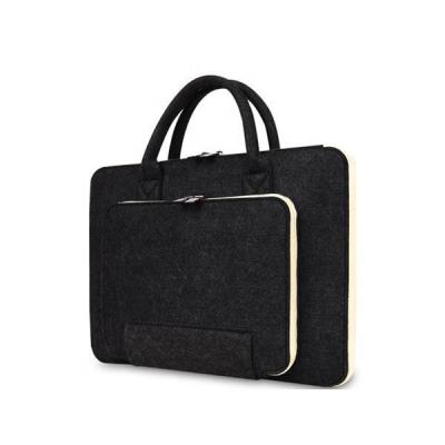 China Factory Wholesale Custom Made Business Hand Zipper Bag Protective Felt Laptop Case For Women Men for sale