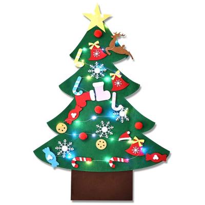 China Fashion wholesale design Christamas decoration supply diy Christmas tree felt decorations for indoor and outdoor for sale