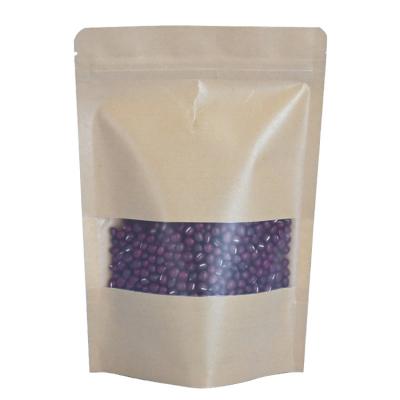 China Large Capacity Recyclable Custom High Quality New Window Kraft Durable Bag for sale