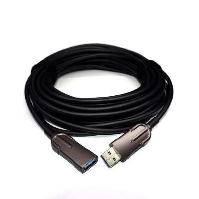 China Camera [AOC] USB 3.0 type one male to type one extra long usb female high cable active optical extension cable for industrial cameras for sale