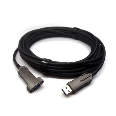 China Camera [AOC] USB 3.0 type one male to type one male extra long usb high cable active fiber optic cable for industrial cameras for sale