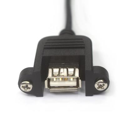 China Camera USB 2.0 Type A Female With Locking Screws To Mini-B USB Cable For Industrial Cameras for sale