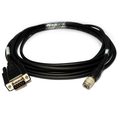 China High flexible Hirose HR10A-7P-6S 6pin female to DB9/RS232 9pin male cable for industrial cameras MI-S-0949 for sale