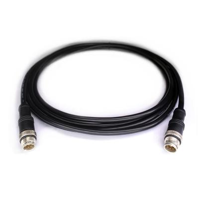 China M12 A-code 8pin male to high A-code 8pin cable male cables for industrial cameras DHT-S-0051 for sale